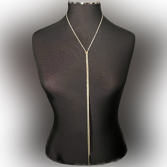 πHOST PICK π GOLD Crystal Sister Lariat - very versatile - Picture 4 of 7